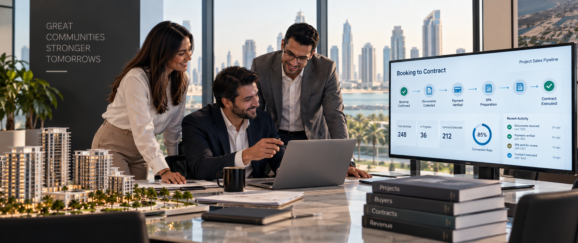 GCC property sales booking to contract process